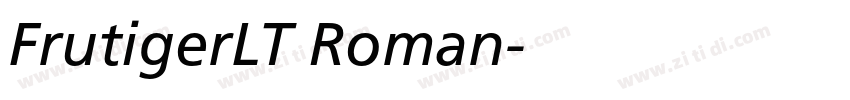 FrutigerLT Roman字体转换